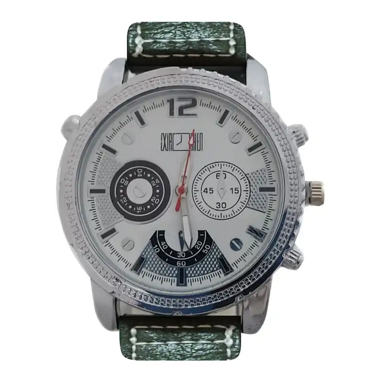 ساعت مچی عقربه ای مدل بند چرم کد 0011