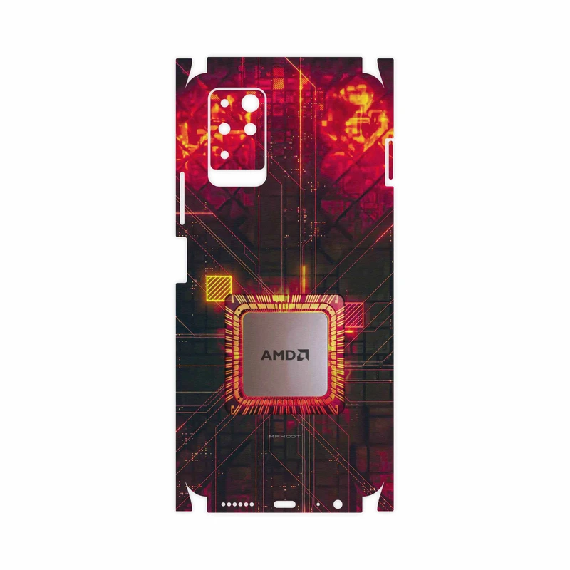 برچسب پوششی ماهوت مدل AMD-Brand-FullSkin مناسب برای گوشی موبایل اینفینیکس Note 10