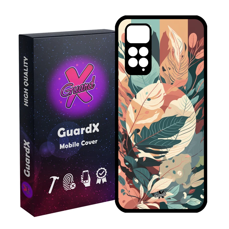 کاور گارد ایکس طرح برگ مدل Glass10657مناسب برای گوشی موبایل شیائومی Redmi Note 11S/ Note 11 4G