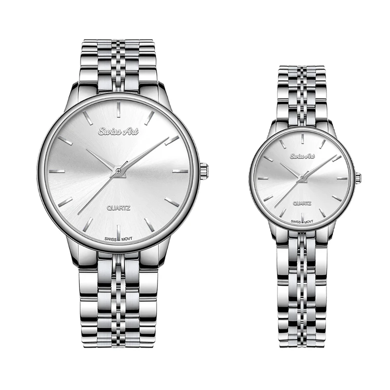 ست ساعت مچی عقربه‌ای کوارتز زنانه و مردانه سوئیس آرت مدل 920182-183ST0000