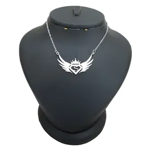 گردنبند نقره زنانه ترمه 1 طرح اس کد  mas 00751