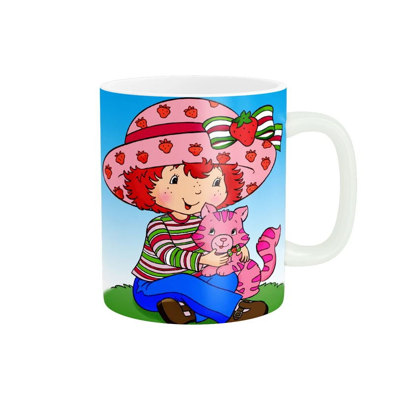 ماگ پاد آفرین طرح دخترتوت فرنگی کد 3847