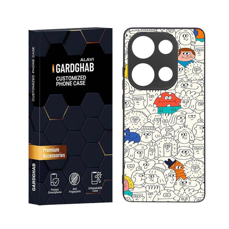 کاور گارد قاب علوی مدل دور ژله ای مناسب برای گوشی موبایل شیائومی Redmi Note 13 Pro 4G