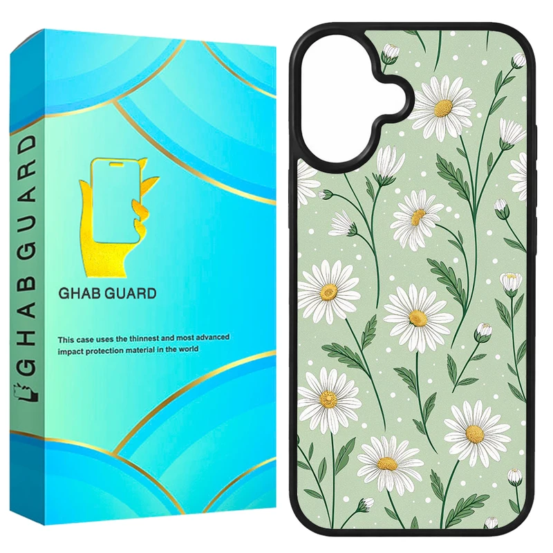 کاور قاب گارد طرح بابونه مدل GCHP16 مناسب برای گوشی موبایل اپل iPhone 16 