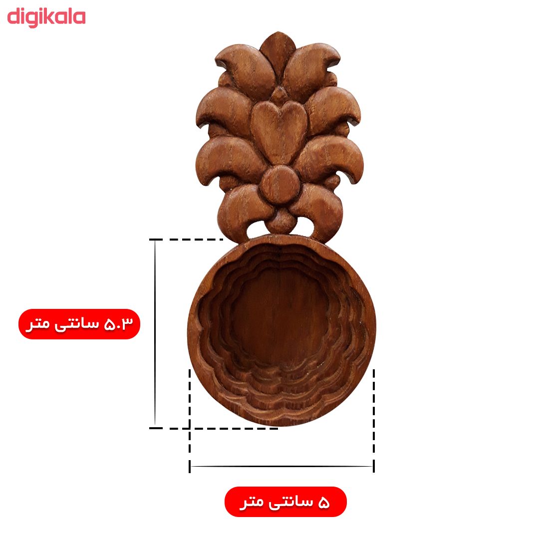قاشق چوبی مدل کویین هرت main 1 4