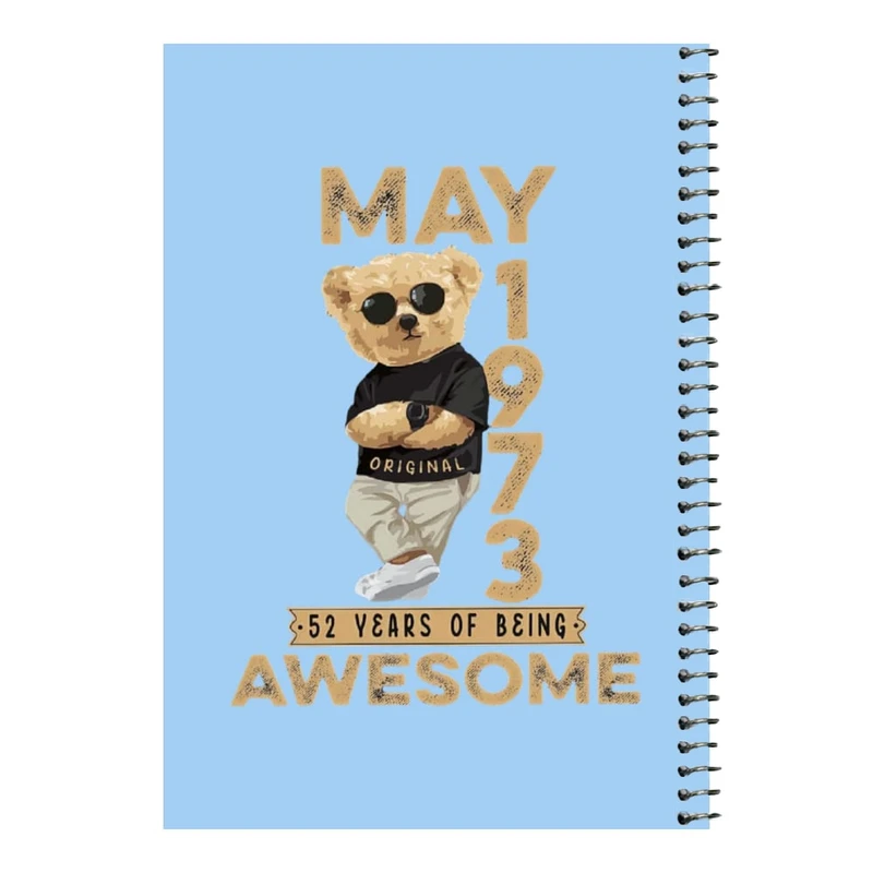 دفتر مشق 80 برگ اس جی مدل تدی عینک دودی     