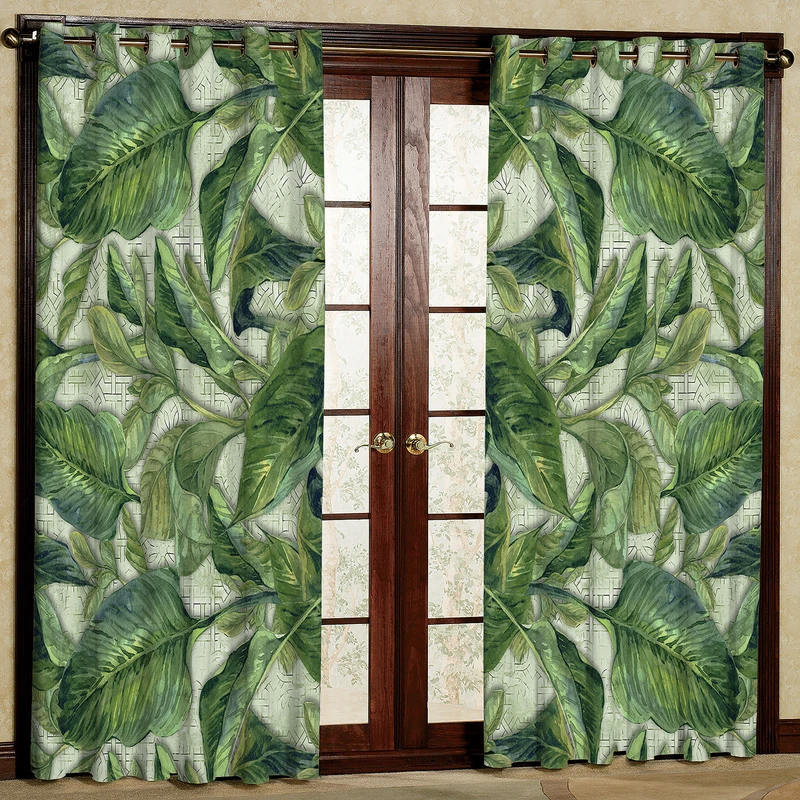 پرده مدل برگ انجیری مخمل پانچی کد 4563 سایز 200x140 سانتی متر