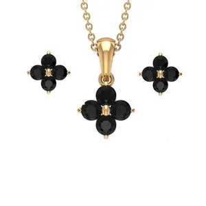 نیم ست طلا 18 عیار زنانه قیراط کد GH1764