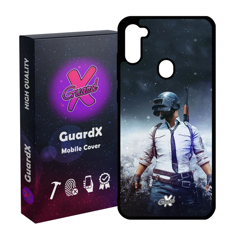 کاور گارد ایکس طرح Pubg مدل Glass10039 مناسب برای گوشی موبایل سامسونگ Galaxy A11 / M11