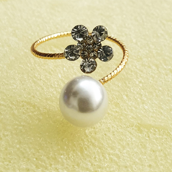 انگشتر دخترانه مدل مرواریدی کد B12