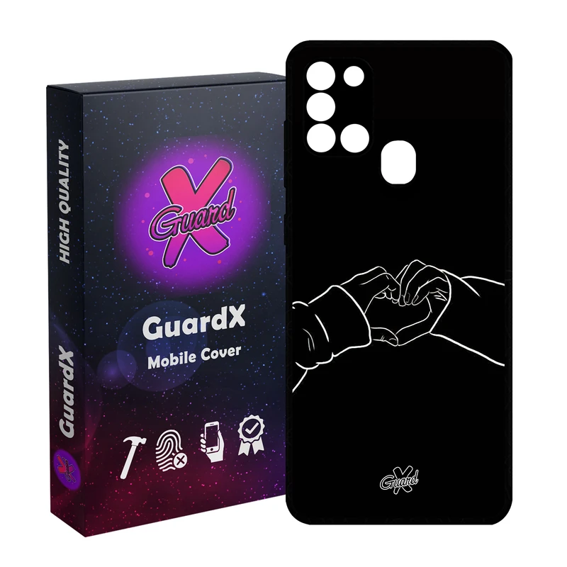 کاور گارد ایکس طرح Love مدل Glass10517 مناسب برای گوشی موبایل سامسونگ Galaxy A21s