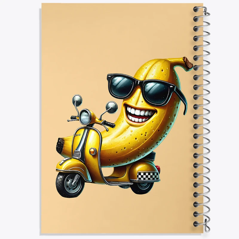 دفتر نقاشی 50 برگ خندالو طرح موز بامزه کد N5944