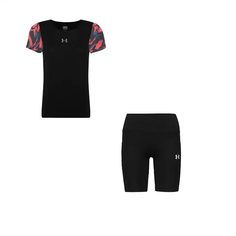 ست تی شرت و شلوارک ورزشی زنانه مدل 7101-69