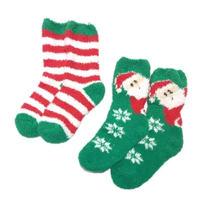 جوراب دخترانه مدل کریسمس کد 7597250 مجموعه دو عددی