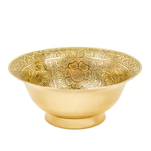 کاسه برنجی مدل گل خشتی کد 5889
