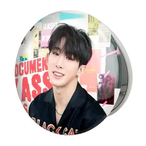 آینه جیبی خندالو طرح ونهو گروه مانستا اکس MONSTA X مدل تاشو کد 12277 