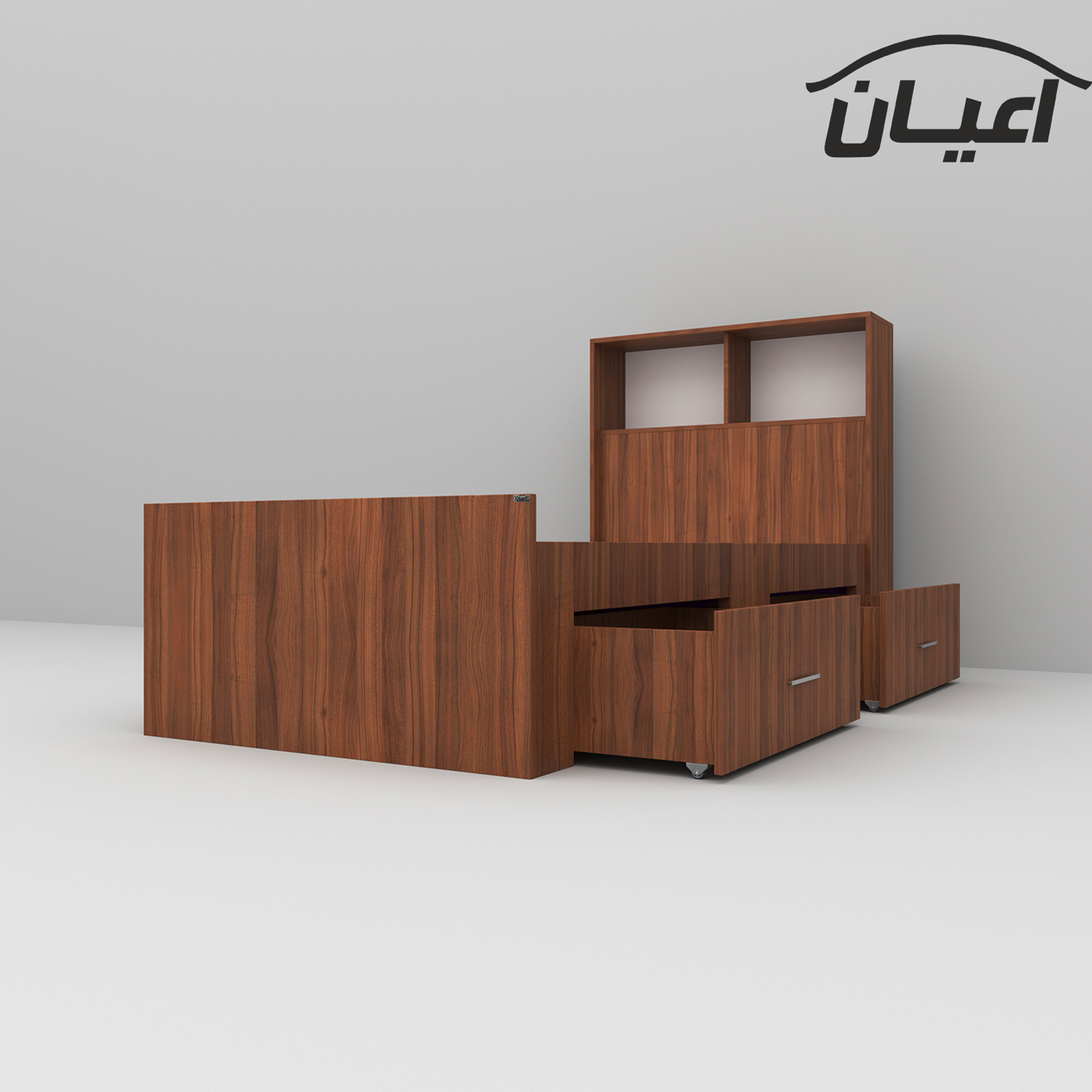 تخت خواب یکنفره اعیان مدل FH275 سایز 90x200 سانتی متر