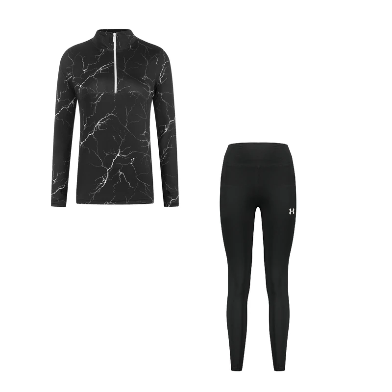 ست تی شرت و لگینگ ورزشی زنانه مدل 276-4104