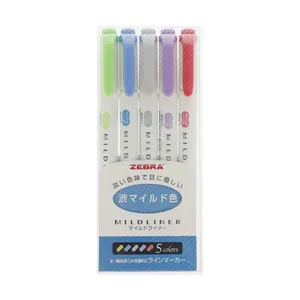 Zebra MILDLINER Double Ended Highlighters - Cool and Refined Colors