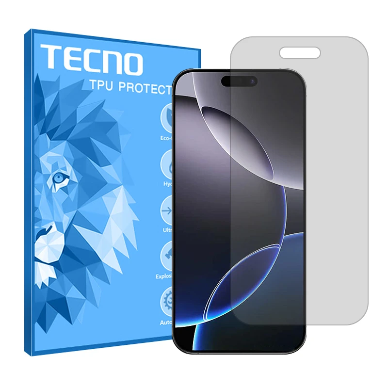 محافظ صفحه نمایش شفاف تکنو مدل Resistant مناسب برای گوشی موبایل اپل iPhone 16 Pro