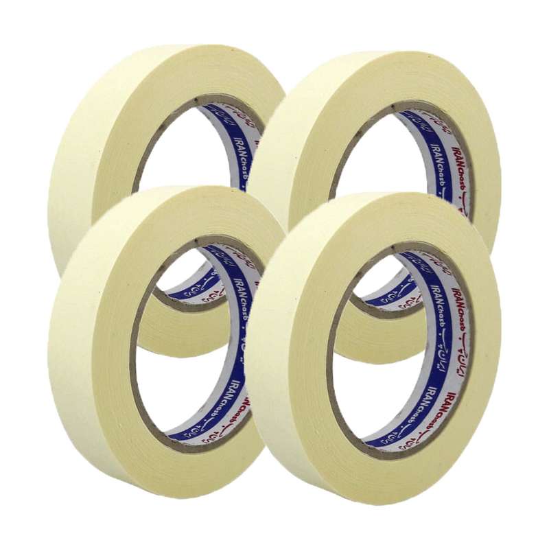 چسب کاغذی ایران چسب مدل IC2.5 عرض 2.5 سانتی متر بسته 4 عددی