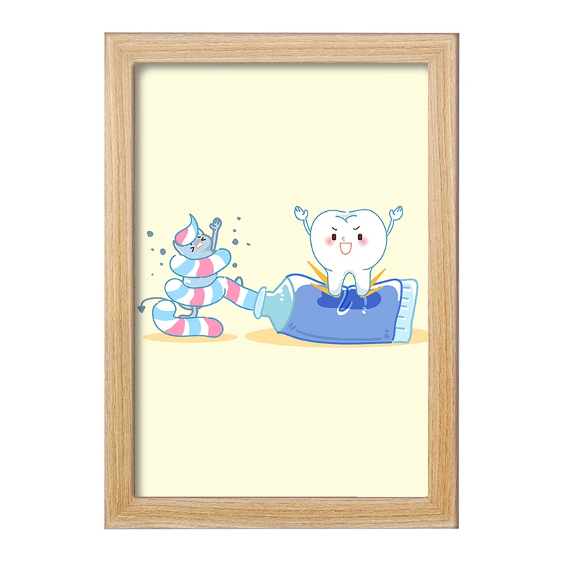 تابلو خندالو مدل دندان و دندان پزشکی کودکانه کد 36714