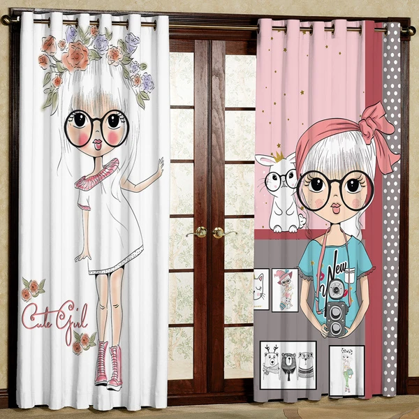 پرده مدل مخمل پانچی کد 6339 سایز 280x140 سانتی متر