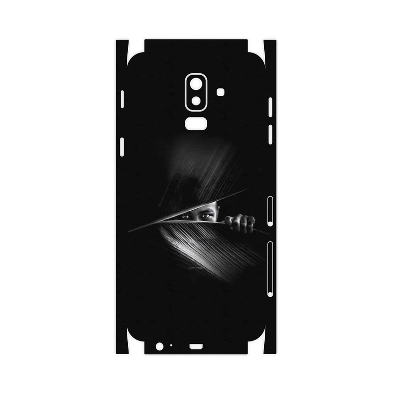 برچسب پوششی ماهوت مدل Black Portrait-FullSkin مناسب برای گوشی موبایل سامسونگ Galaxy J8