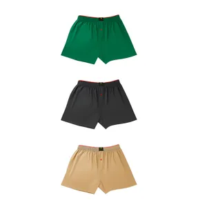 شورت باکسر مردانه مدل دکمه‌دار بسته ۳ عددی