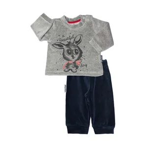 ست بلوز و شلوار نوزادی آدمک مدل خرگوش کد1166321  رنگ سرمه ای