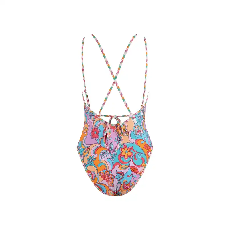 مایو زنانه کاپشی مدل گلدار