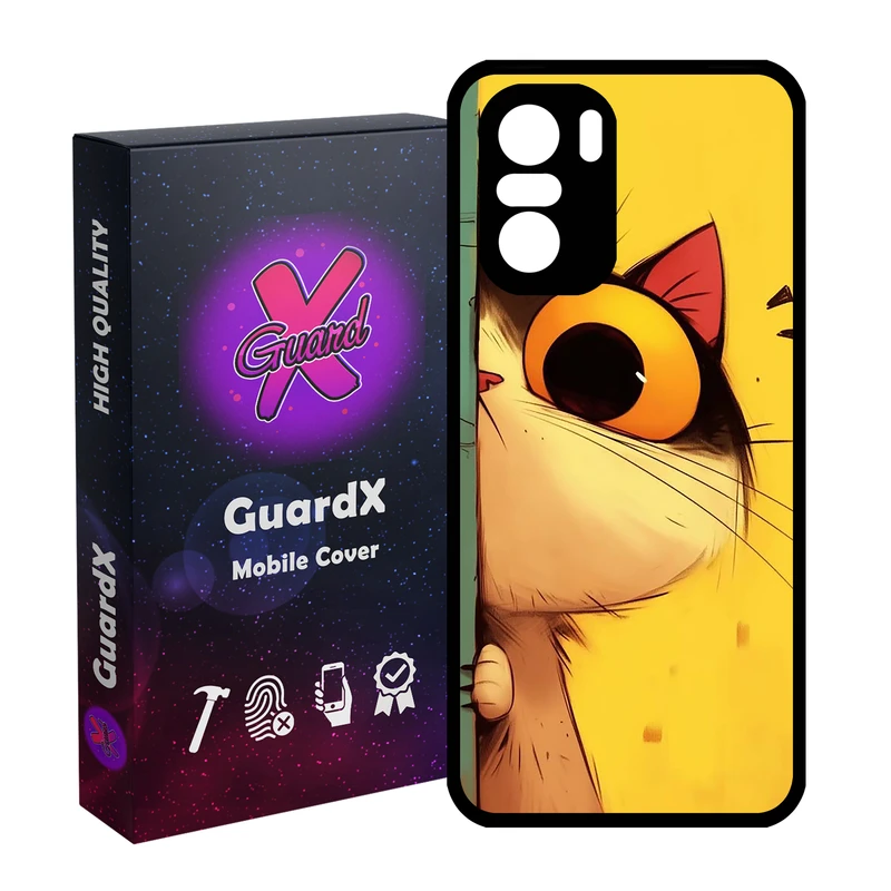 کاور گارد ایکس طرح Cat مدل Glass10781 مناسب برای گوشی موبایل شیائومی Poco F3/MI 11X/MI 11X Pro/Redmi K40/K40 Pro