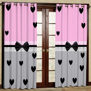 پرده مدل قلبی هازان پانچی کد 4220a سایز 140x200 سانتی متر