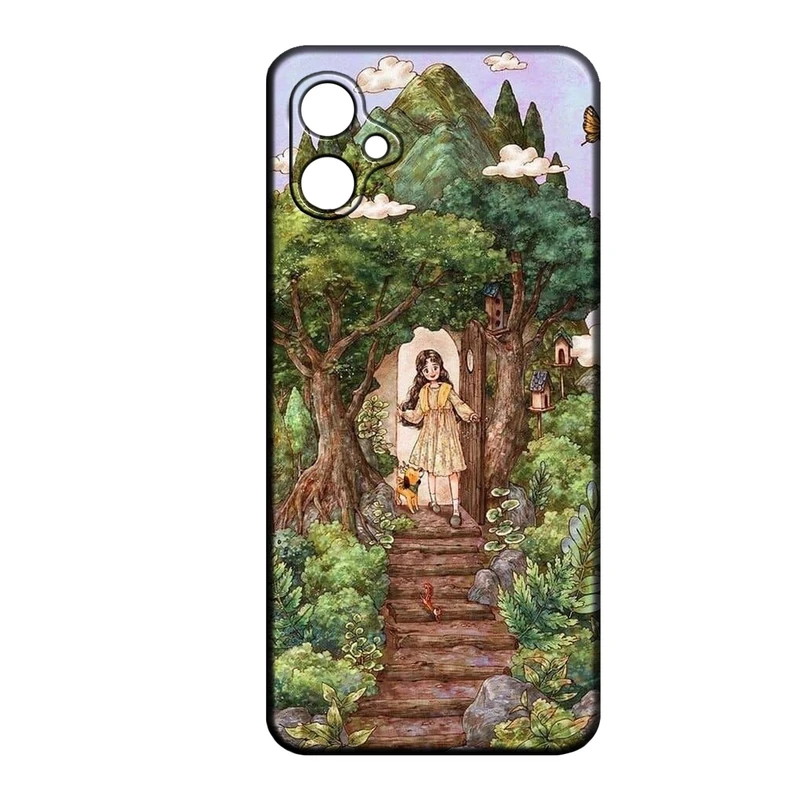 کاور طرح دخترانه کد 255 مناسب برای گوشی موبایل سامسونگ Galaxy A07