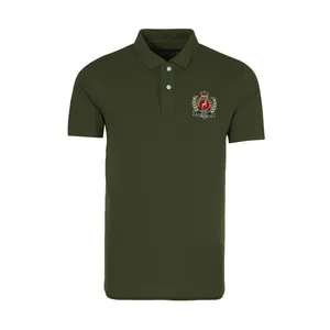 پولوشرت آستین کوتاه مردانه آیبکس مدل 971111 رنگ سبز تیره