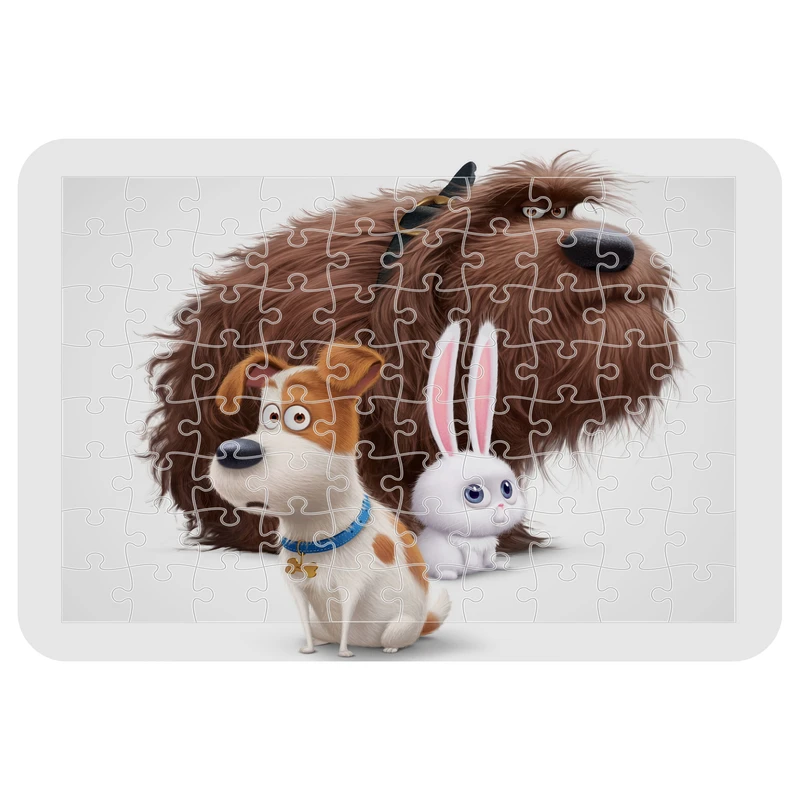 پازل 54 تکه مدل CHB1618 طرح انیمیشن زندگی پنهان حیوانات خانگی