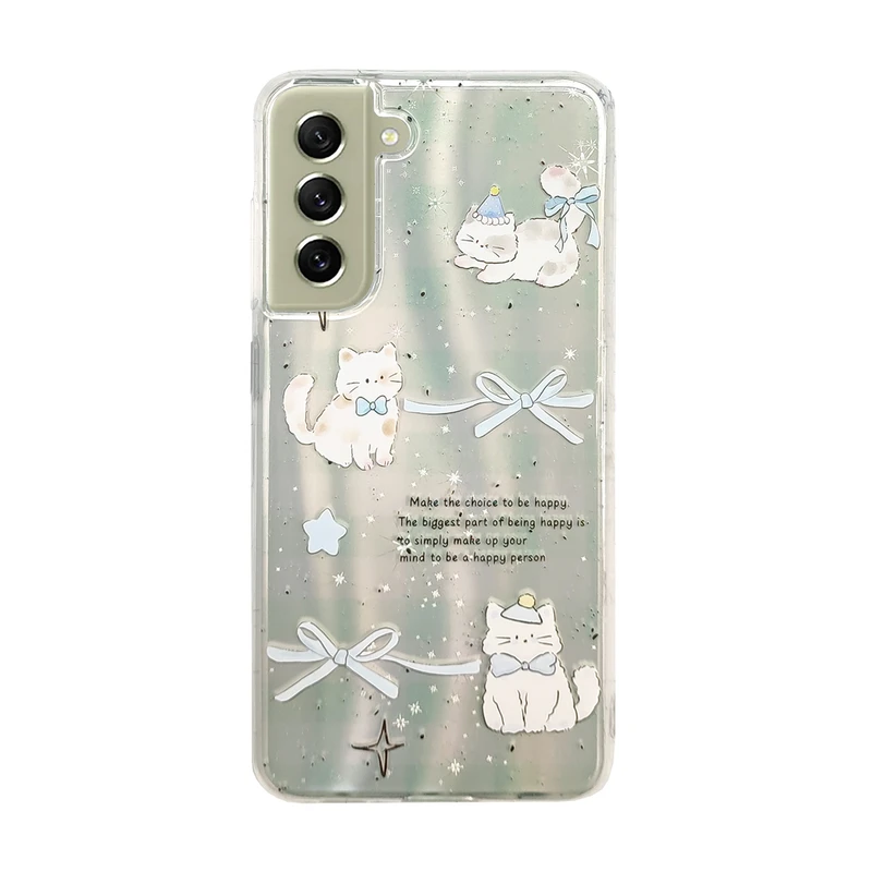 کاور طرح گربه کد 10 مناسب برای گوشی موبایل سامسونگ Galaxy S21 FE