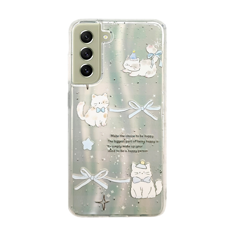 کاور طرح گربه کد 10 مناسب برای گوشی موبایل سامسونگ Galaxy S21 FE