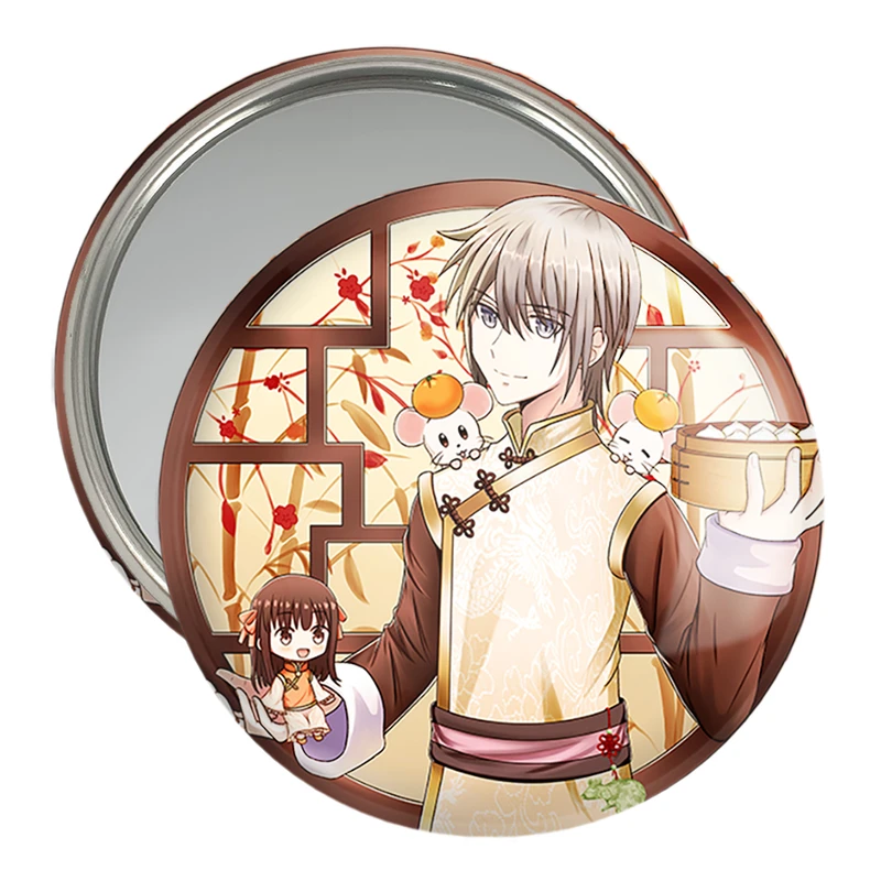 آینه جیبی خندالو مدل یوکی انیمه سبد میوه کد 33992