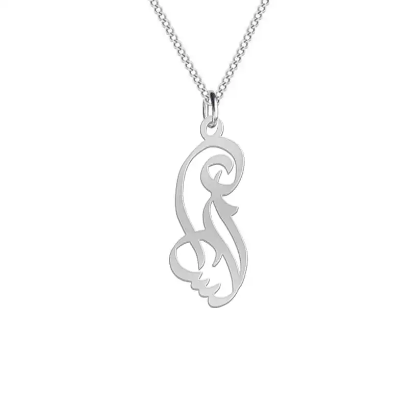 گردنبند نقره زنانه لیردا مدل اسم السای gan sss 61elsay