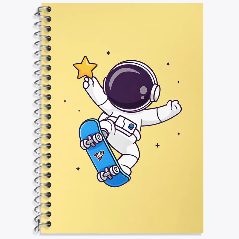 دفتر نت موسیقی 50 برگ خندالو طرح فضانورد کد N3584