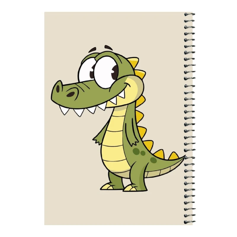 دفتر مشق 80 برگ اس جی مدل تمساح بامزه    