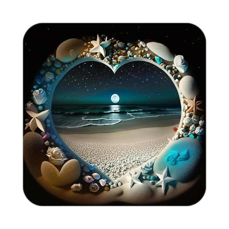 زیر لیوانی کاکتی مدل عاشقانه کد mp14333