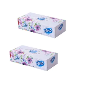 دستمال کاغذی 100 تنو مدل جعبه ای بسته دو عددی