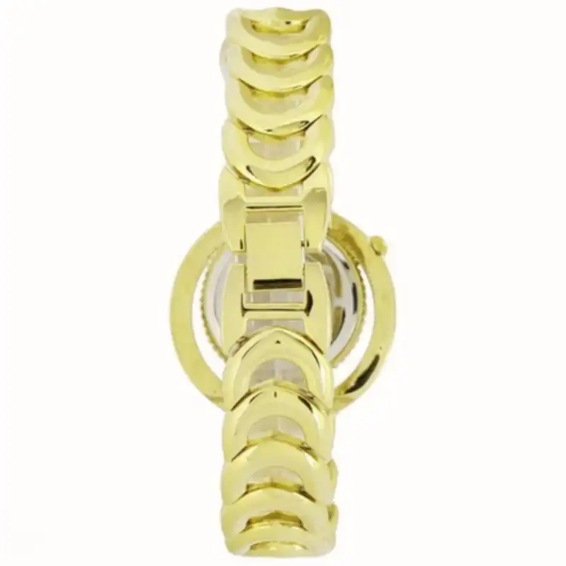 ساعت مچی عقربه ای زنانه مدل قاب دور نگین بند زنجیری