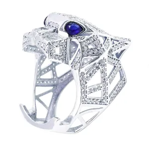 انگشتر نقره زنانه مدل tiger-021