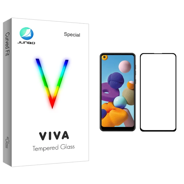 محافظ صفحه نمایش جانبو مدل Viva Glass مناسب برای گوشی موبایل سامسونگ Galaxy A21