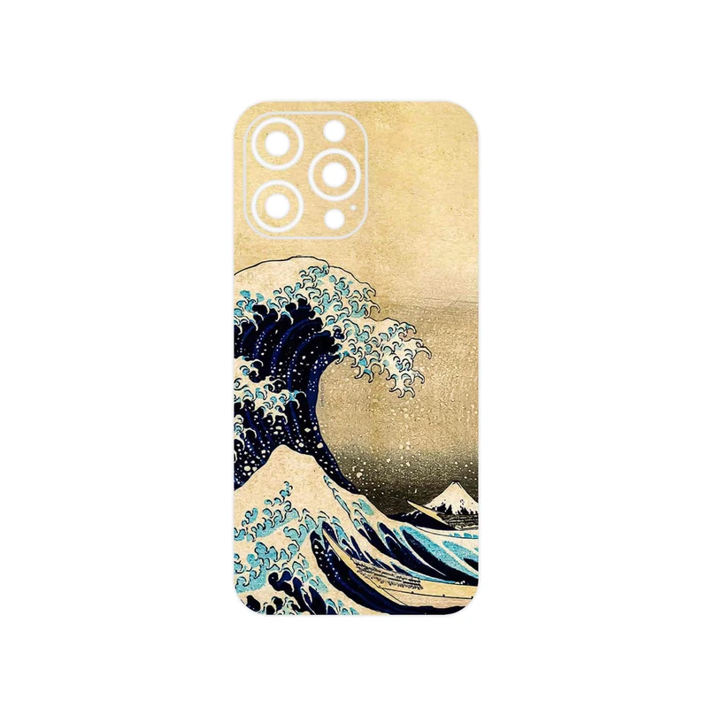 برچسب پوششی ماهوت مدل The Great Wave off Kanagawa of Hokusai مناسب برای گوشی موبایل اپل iPhone 14 Pro Max