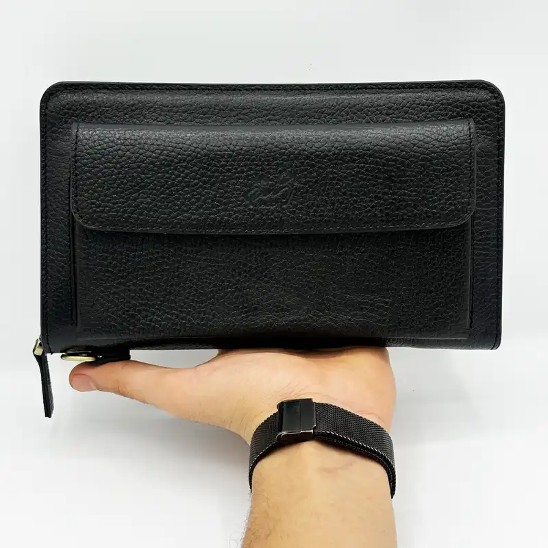 کیف دستی چرم آسو مدل ایوان