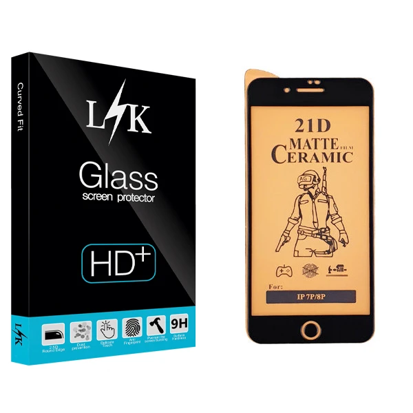 محافظ صفحه نمایش سرامیکی ال کی مدل +LITE مناسب برای گوشی موبایل اپل iPhone 7 Plus